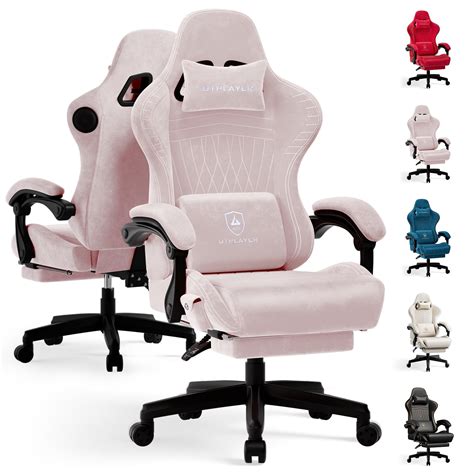 GTPLAYER Gaming Chair with Speakers, Video Game Chairs with Footrest ...