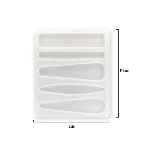 Snoogg Hair pin Insert Mold Set of two Molds for Jewellery Making ...