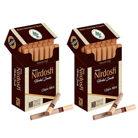 Buy Nirdosh Herbal Clove Mint – 100% Organic Paper Rolls | Natural ...
