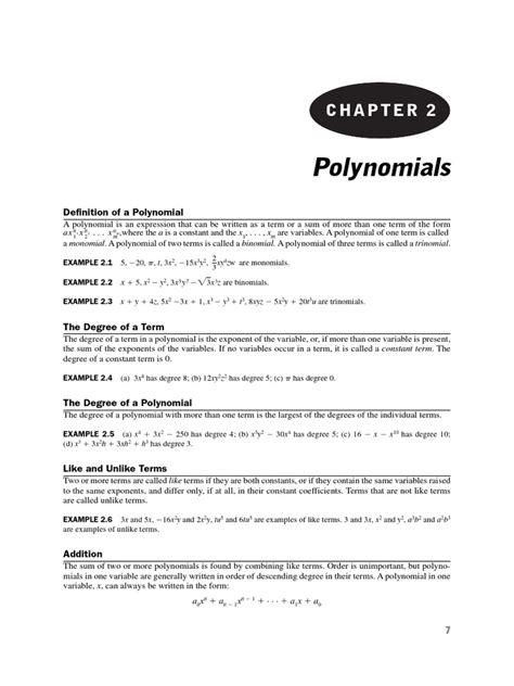 Image result for Polynomialsfull Chapter