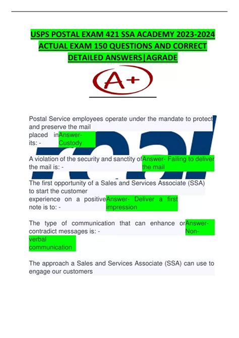 Image result for 714 Exam USPS Example