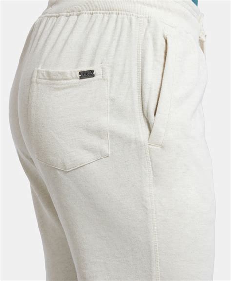 Buy Super Combed Cotton Rich Slim Fit Jogger with Side Pockets - Cream ...