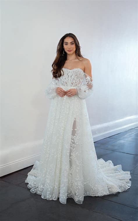 Off The Shoulder Corset Wedding Dresses