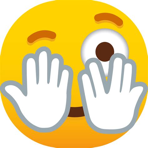 Face with Peeking Eye emoji 21968103 PNG