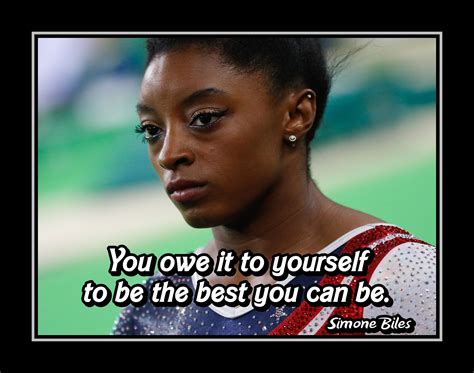 Simone Biles 'What I'm Capable of' Gymnastics Quote Poster #2 ...