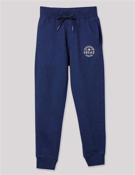 Buy Navy Solid Knitted Joggers Pant for Boys online at RUFF