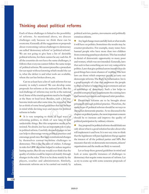 Challenges To Democracy - NCERT Book of Class 10 Democratic Politics II