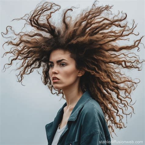 Woman with Wild Hair | Stable Diffusion Online