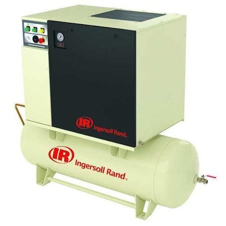 INGERSOLL RAND Rotary Screw Air Compressor,10 HP,38 cfm (UP6-10-125/80 ...