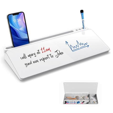 Sliandtelly Desktop Whiteboard for Quick Notes & Reminder, Small Dry ...