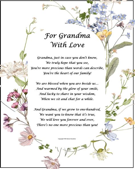 Happy birthday grandma poems – Artofit