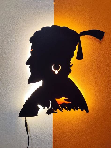 Shivaji Maharaj LED MDF Wall Decor, Hanging Frame, Wall Art, Size 17 ...