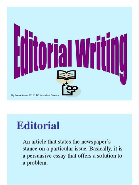 Image result for How to Write Editorial Writing