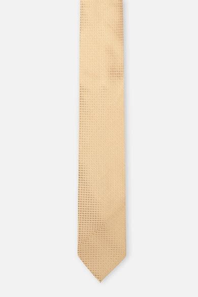 Buy Men Yellow Embroidered Tie Online - 964102 | Louis Philippe