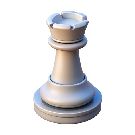 White Rook Chess Piece 3d 45686286 PNG