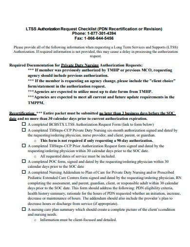 Project Authorization Checklist 的图像结果