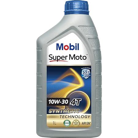 Mobil Super Moto 10W-30 API SN 4T Premium Technology Engine Oil for ...