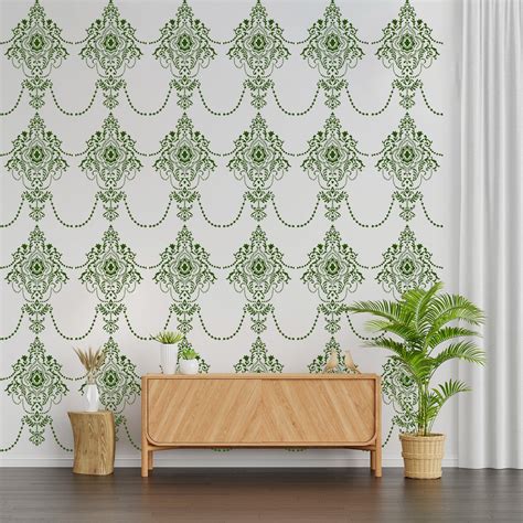 Chandelier Style Wall Design Stencil (KHS299) – Kayra E Commerce ...