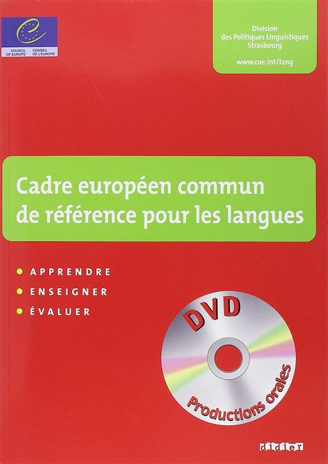 Buy Cadre europeen commun de reference pour les langues + DVD Book ...