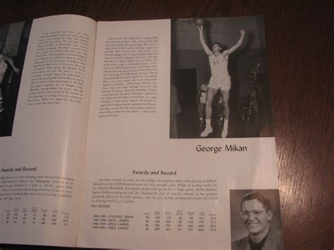 MINNEAPOLIS LAKERS BASKETBALL 1950 UNOFFICIAL TEAM YEARBOOK MIKAN BUD ...
