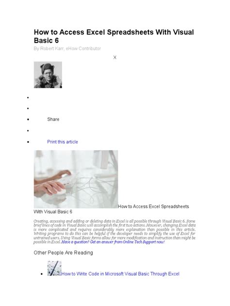 Image result for How to Get into Virtual Basic Excel