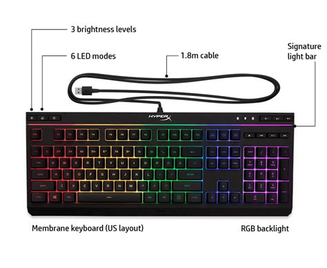 HyperX Alloy Core RGB - Gaming Keyboard (US Layout) (4P4F5AA) - Shop HP ...