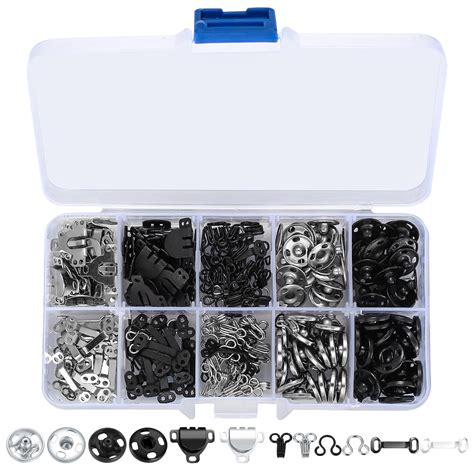 Amazon.com: 100 Pcs Sewing Hooks and Eyes Closure Set, 3 Styles Skirt ...