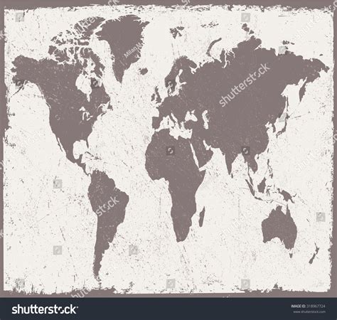Blank Old World Map Vector 的图像结果