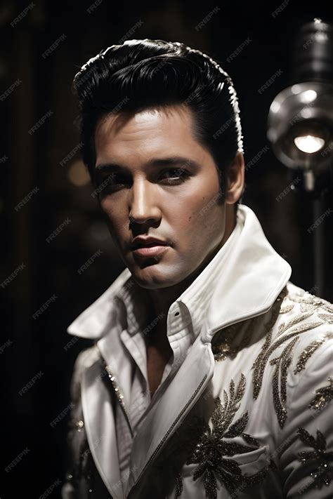 Premium AI Image | Elvis Presley's music Rock 'n' Roll icon The King of Rock Elvis's famous ...