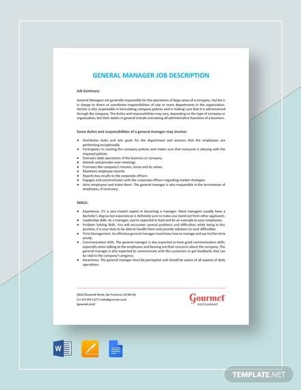 Image result for Retail Manager Job Description Sample