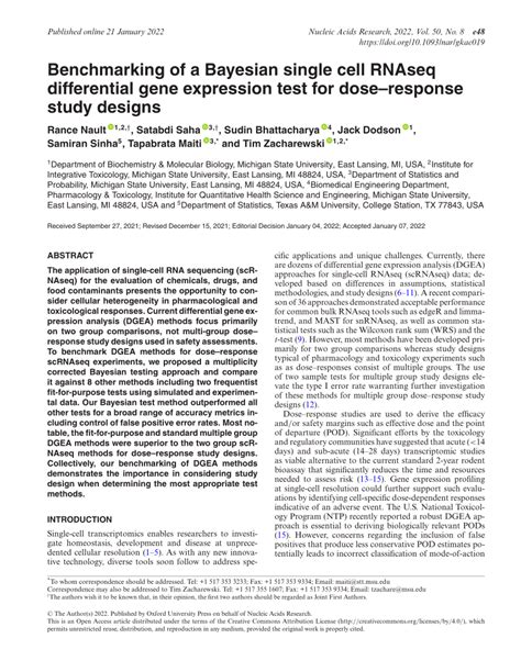 Bayesian Approach To Single Cell Differential Expression Analysis 的图像结果