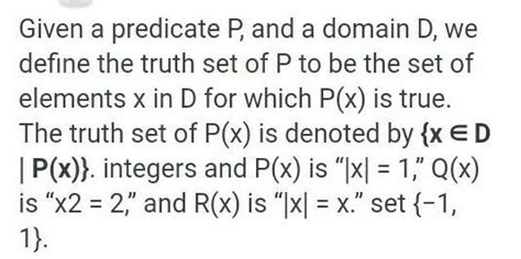 How to find the truth set - Brainly.in