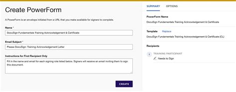 Image result for Create a Power Form in DocuSign