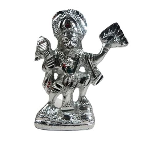 Buy Hanuman, German Silver/White Metal Hanumanji/Bajrangbali Small ...