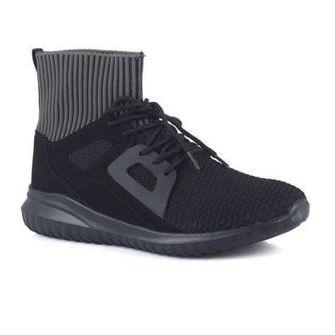 Buy MUFTI Black Ankle Length Sneakers at Amazon.in