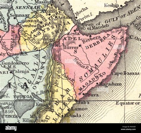 Horn of africa map hi-res stock photography and images - Alamy