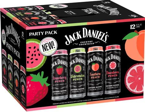 Jack Daniels Country Cocktails Variety Party Pack | 12 pack of 10 oz Can