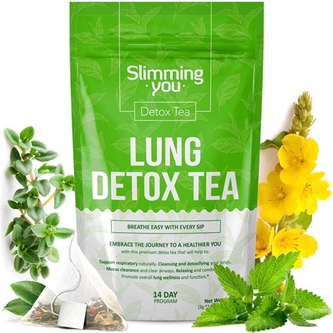Amazon.com : Lung Detox Tea - Mullein Tea Bags for Lungs Cleanse and Respiratory Health with ...