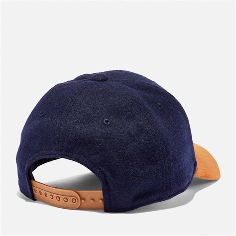 Wool Baseball Cap for Men in Dark Blue