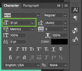 How to Make Text Bigger Photoshop 的图像结果