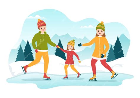Outdoor Ice Rink Clip Art