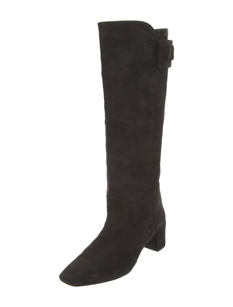Hermès Vintage Suede Boots - Black Boots, Shoes - HER601854 | The RealReal