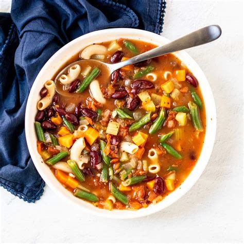 Vegan Mix & Match Minestrone Soup - Veggies Save The Day