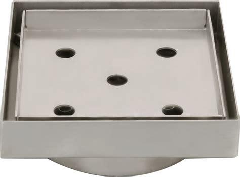 Rio Tile Insert Floor Waste with 100mm Outlet - Stainless Steel - GT&B