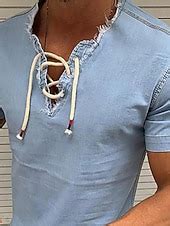 Men's Shirt Chambray Shirt Calico Shirt Summer Shirt Denim Shirt Dark ...