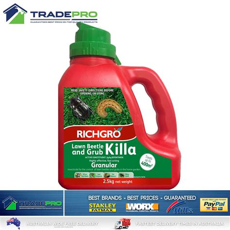 Richgro Lawn Beetle & Grub Killa Granular 2.5KG Lawn Grub Killer Pesti ...