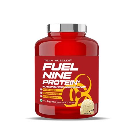 TM WITH TEAM MUSCLES Fuel Nine Whey Protein- (Vanilla-2Kg) : Amazon.in ...