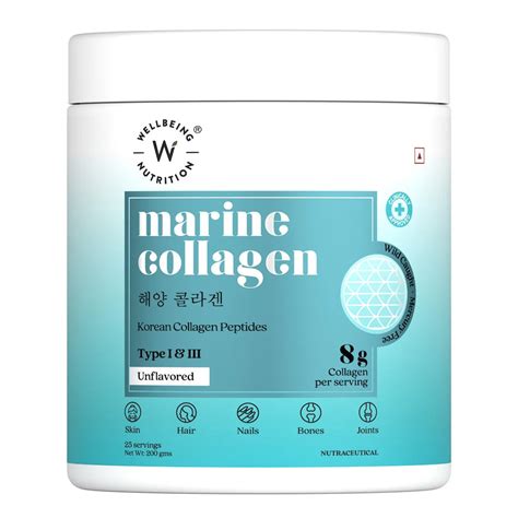 Wellbeing Nutrition Marine Collagen Powder 200g | Hydrolyzed Collagen ...