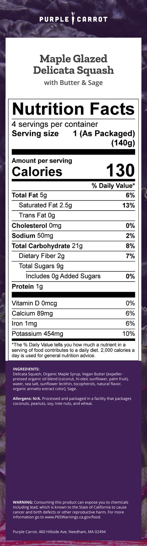Delicata Squash Nutrition Facts