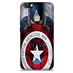 Ink Print Lab Vivo V7 + Captain America Printed Back Cover for Vivo V7 ...